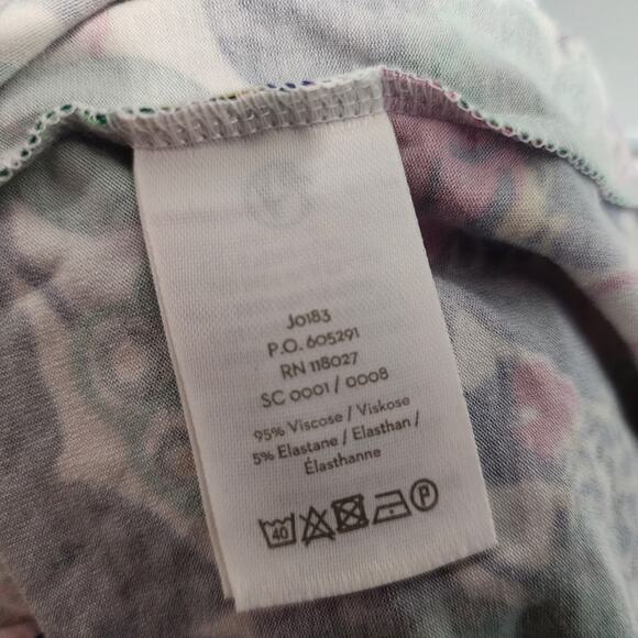 Boden Floral Wrap Dress Jersey Stretch Colorful Short Sleeve Size 6R - Picture 8 of 8